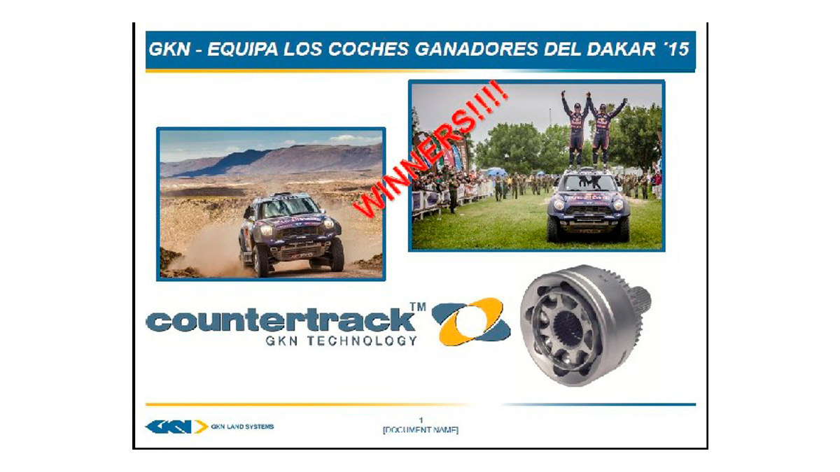 GKN transmisiones cardan rally dakar