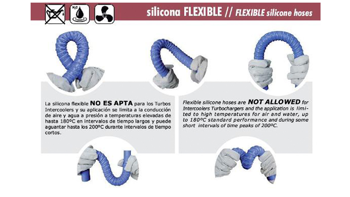 Manguitos de silicona flexibles por medidas