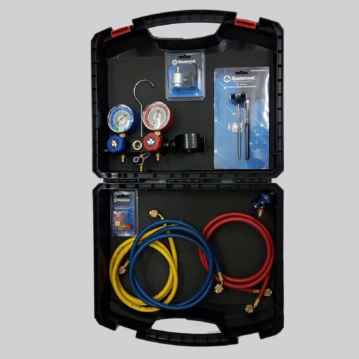 Maletín de manómetros de aire acondicionado para gases R134, R1234YF y R12